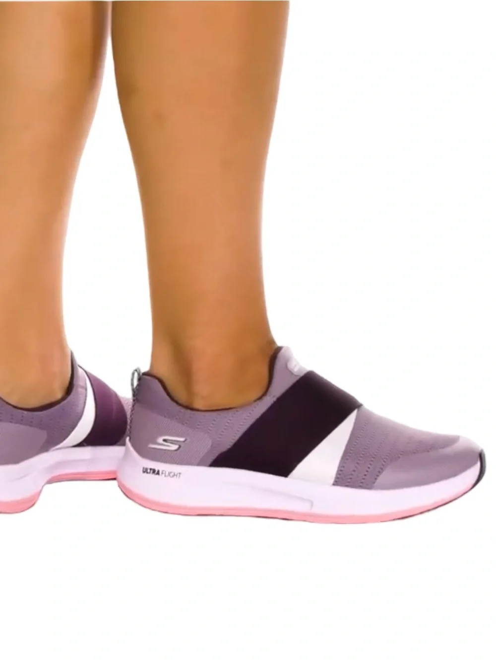 Skechers Women’s GOrun Pulse - Bold Venture Slip-On Running Sneakers, plum